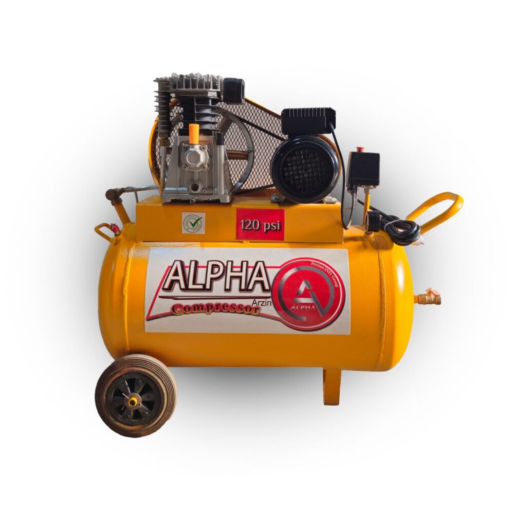 کمپرسور پیستونی چینی 100 لیتری تسمه‌ای