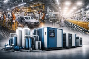 نقش کمپرسور در خطوط تولید بزرگ: از خودروسازی تا صنایع غذایی