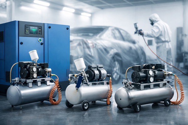انواع کمپرسور مناسب رنگ‌کاری صنعتی و اینکه هرکدام برای چه شرایطی بهترند